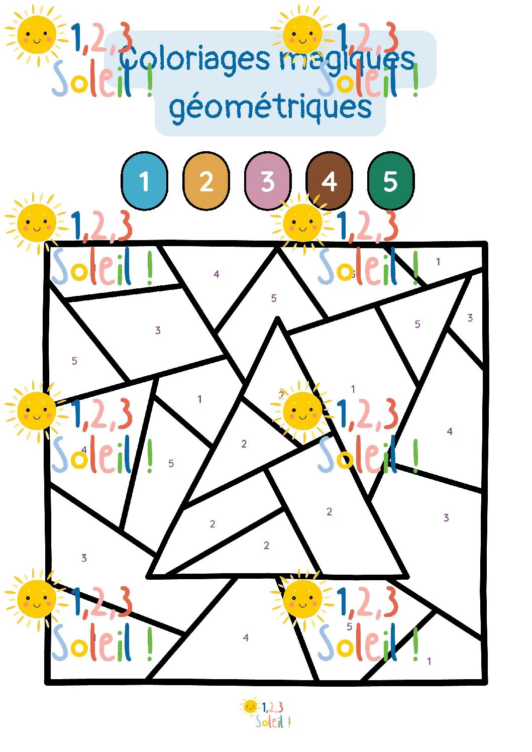 Coloriages magiques géométriques