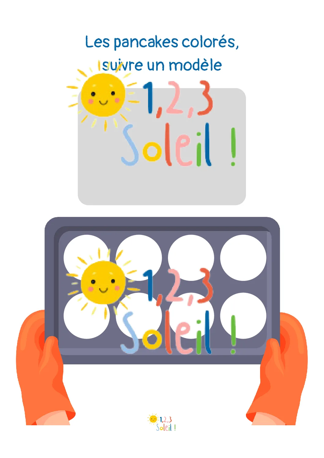 Les pancakes colorés